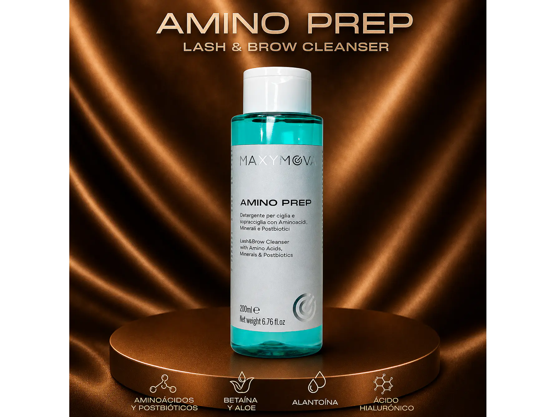AMINO PREP - LOCIÓN DE LIMPIEZA PARA PESTAÑAS Y CEJAS. 1