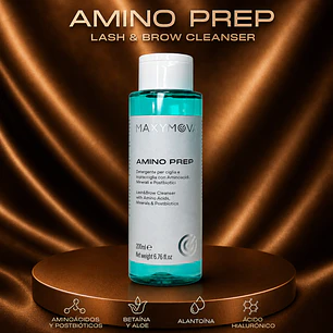 AMINO PREP - LOCIÓN DE LIMPIEZA PARA PESTAÑAS Y CEJAS.