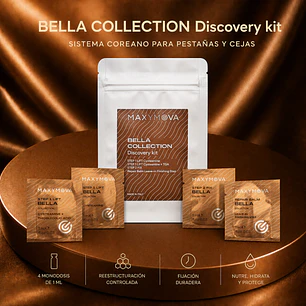 KIT DE PRUEBA EN SOBRES MONODOSIS – SISTEMA COREANO PARA PESTAÑAS Y CEJAS DE LA COLECCIÓN BELLA – 4 X 1 ML.