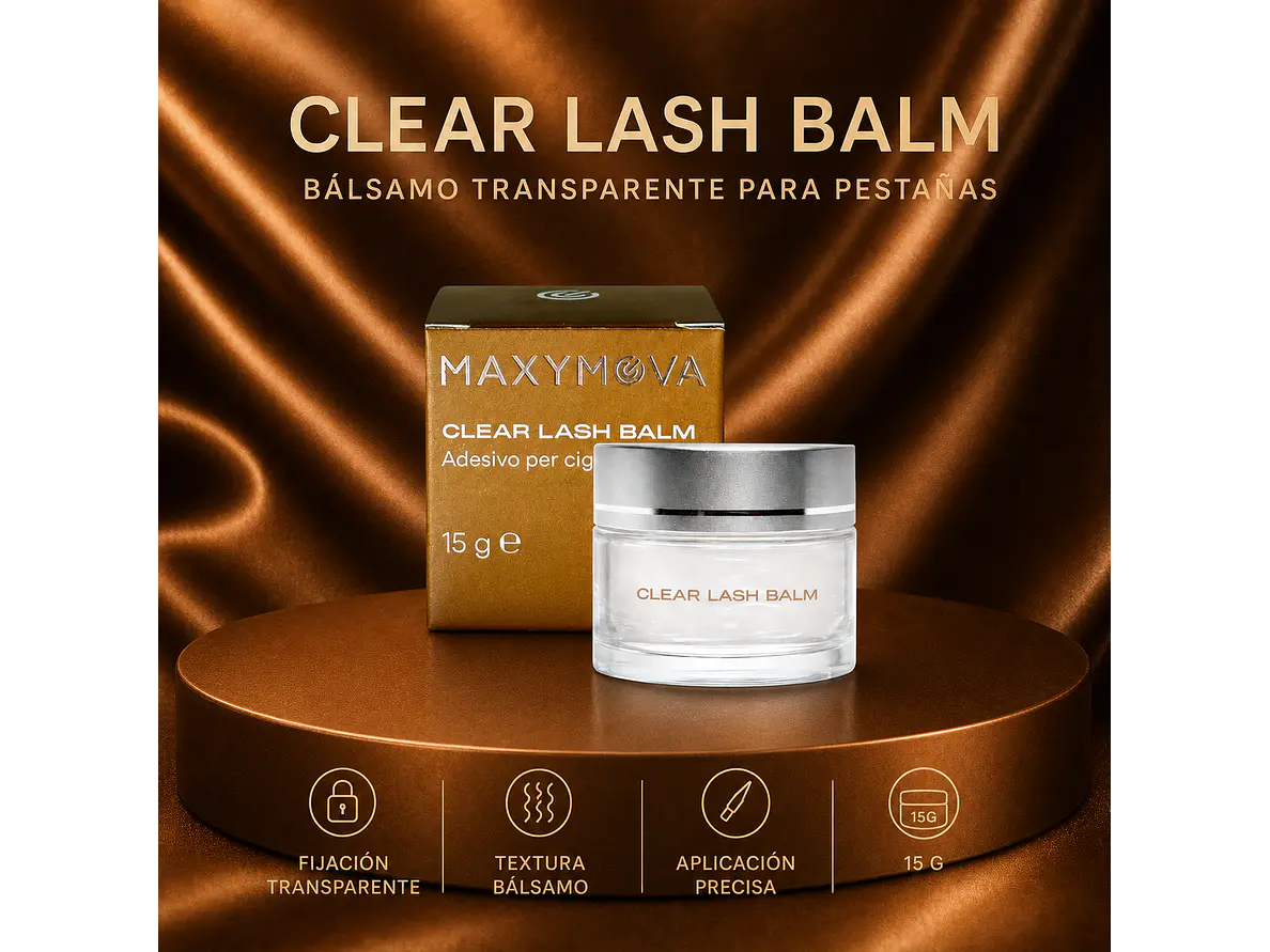 CLEAR LASH BALM (Bálsamo transparente para pestañas Maxymova) 15g 1