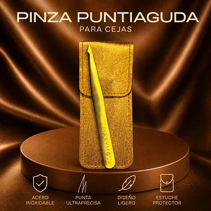PINZAS PARA CEJAS - PINZAS DE ACERO INOXIDABLE DE PRECISIÓN MAXYMOVA
