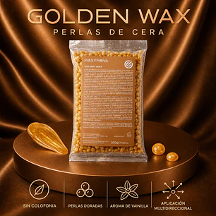 GOLDEN WAX 200 G - PERLAS DE CERA ELÁSTICAS PARA PIELES SENSIBLE.