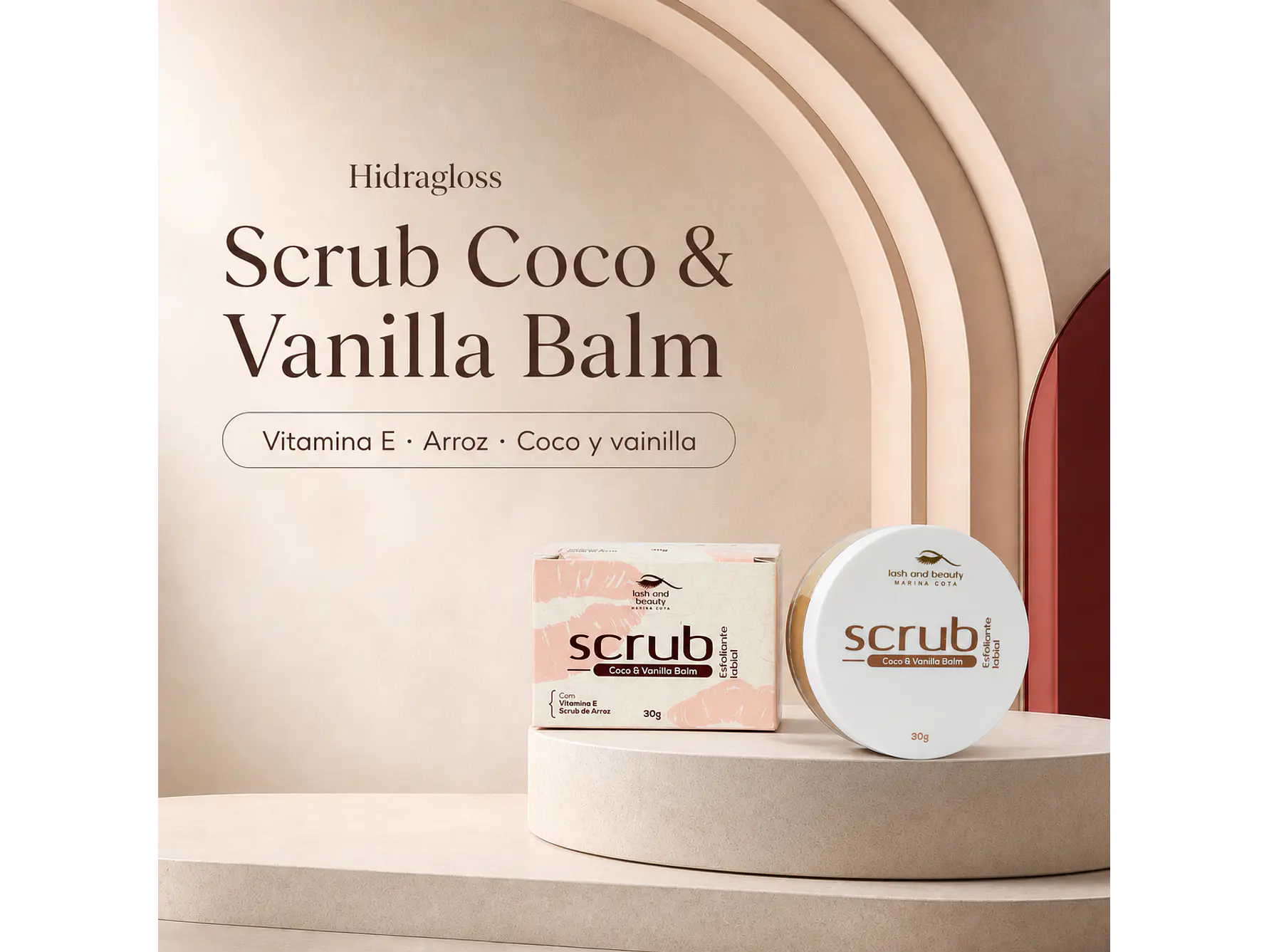 SCRUB EXFOLIANTE DE COCO Y VAINILLA BALM 30grs 1