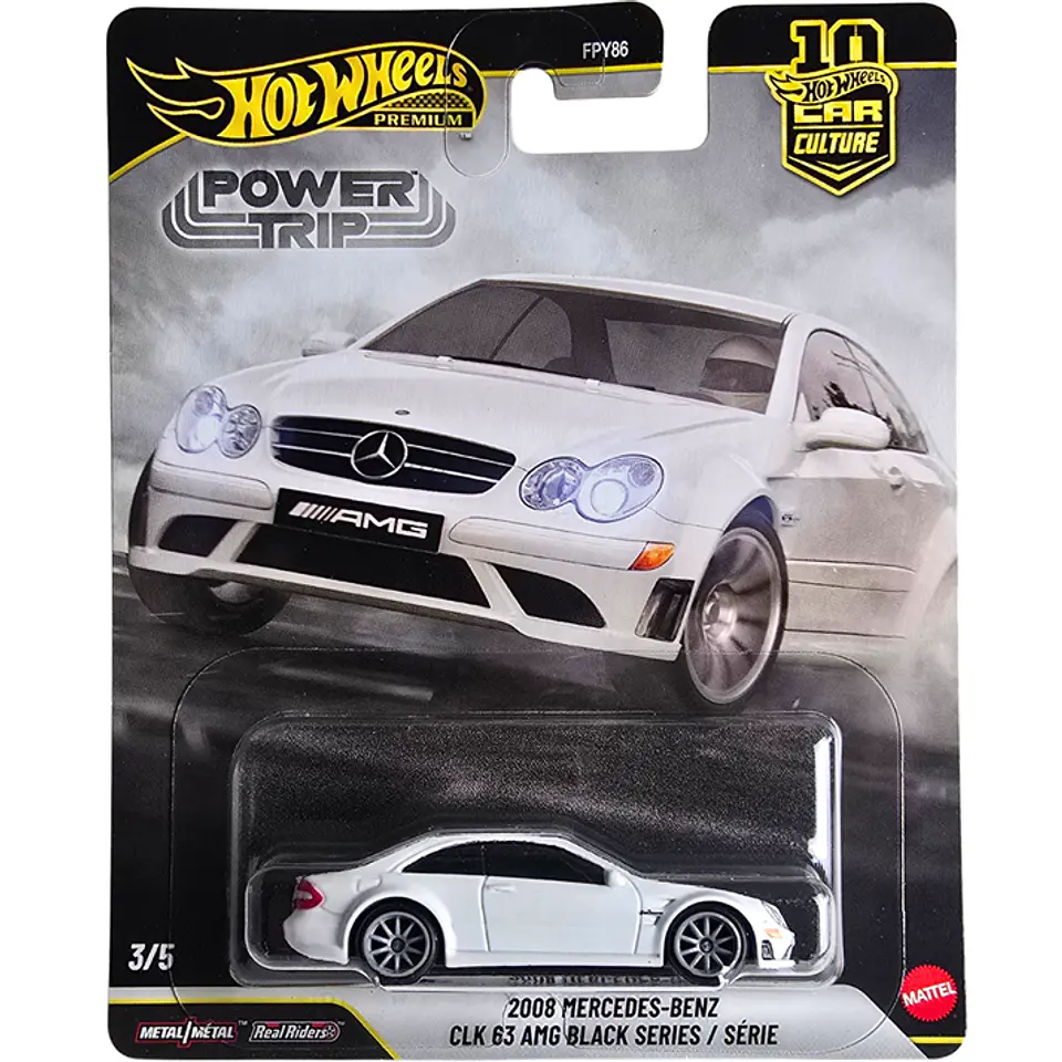 Hot Wheels Premium (Power Trip) - 2008 Mercedes-Benz CLK 63 AMG Black Series / Série 1