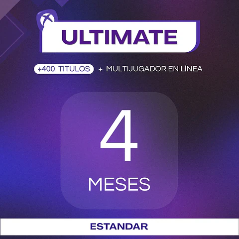 Xbox Game Pass Ultimate 4 Meses Xbox Windows ESTANDAR