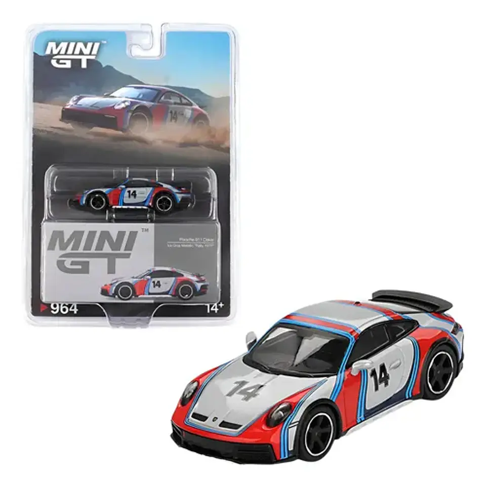 Mini Gt Porsche 911 Dakar Ice Gray Metallic Rally 1978 1