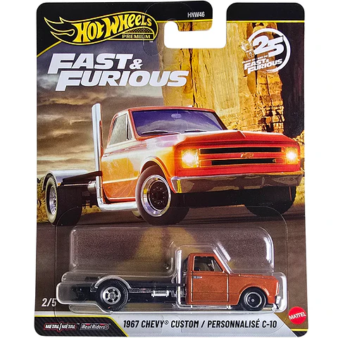 Hot Wheels Premium (Fast & Furious - 25 Years/Ans Of Fast & Furious) - 1967 Chevy Custom / Personnalisé C-10