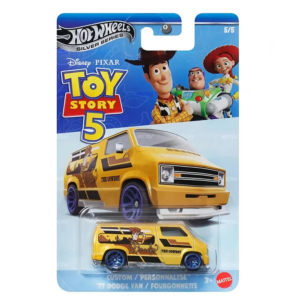 Hot Wheels Custom ’77 Dodge Van Toy Story 5 2026 Series Silver 1