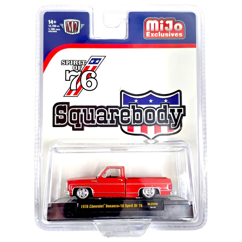 M2 Machines Mijo Exclusive 1976 Chevrolet Silverado Bonanza-10 Spirit of '76 1