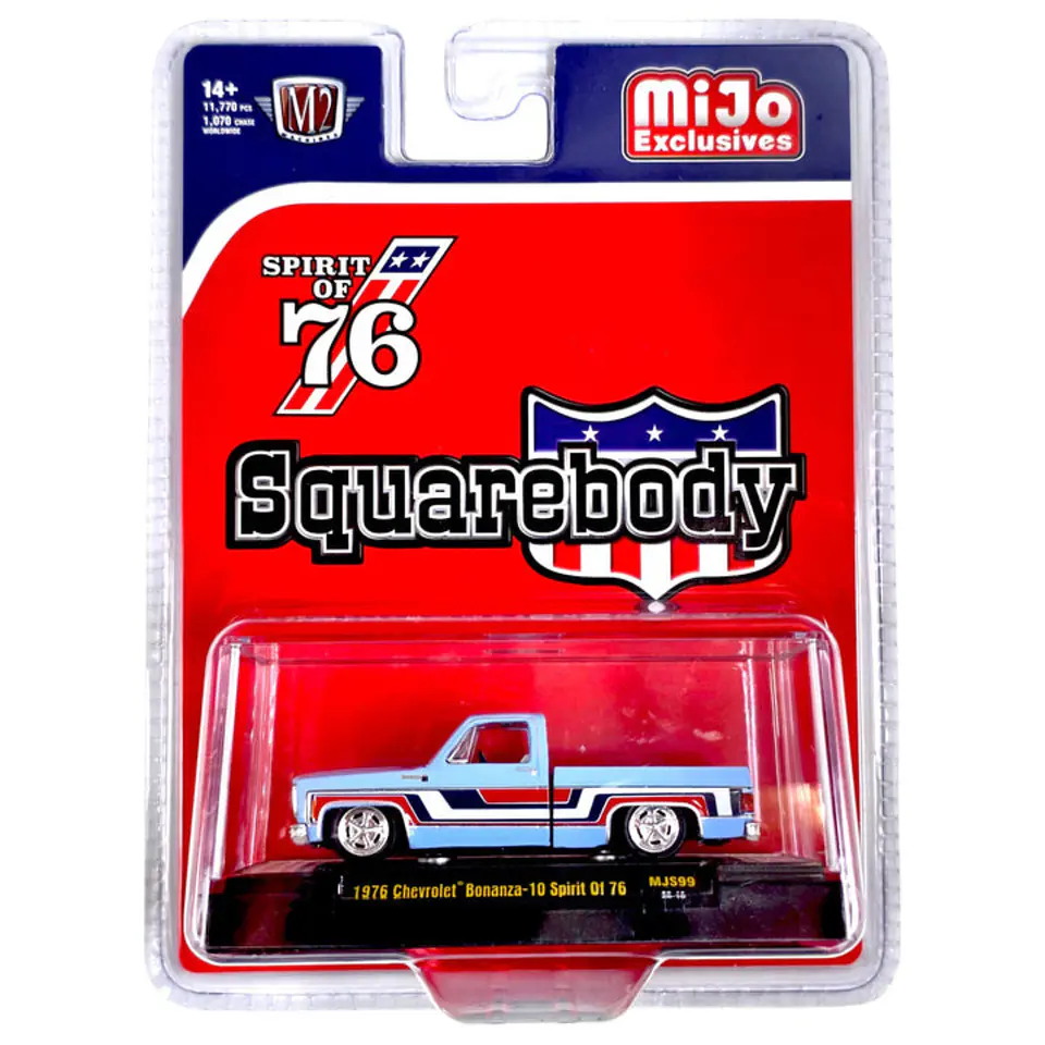 M2 Machines Mijo Exclusive 1976 Chevrolet Silverado Bonanza-10 Spirit of '76 1