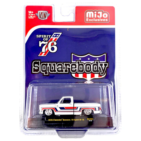 M2 Machines Mijo Exclusive 1976 Chevrolet Silverado Bonanza-10 Spirit of '76