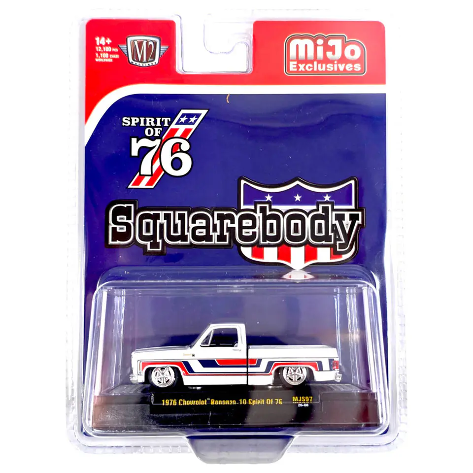 M2 Machines Mijo Exclusive 1976 Chevrolet Silverado Bonanza-10 Spirit of '76 1