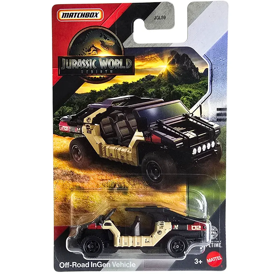 Off-Road InGen Vehicle Matchbox Jurassic World Rebirth 1