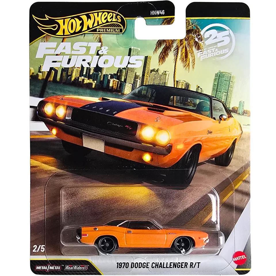 Hot Wheels Premium (Fast & Furious - 25 Years-Ans Of Fast & Furious) - 1970 Dodge Challenger R/T 1