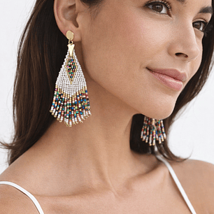 Aretes en mostacillas Miyuki