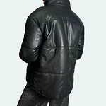 Parka puffa de cuero - Saville Row | Talla S