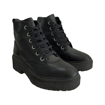 Botines cuero con cordones negras - Bimba y Lola | Talla 39