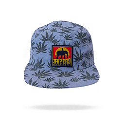 Jockey Satori - Emerald Flora Camper Hat Adjustable 100% Hemp  - Azul