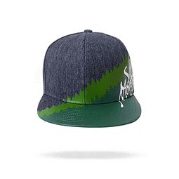 SATORI Tree Line Snap Back Hat 77% Hemp  - Azul