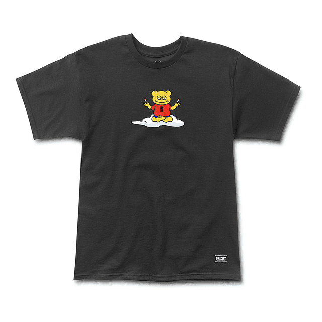 Polera Grizzly - Peace Bear SS Tee - Negro