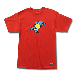 Polera Grizzly - Inside Out Bear SS Tee - Rojo