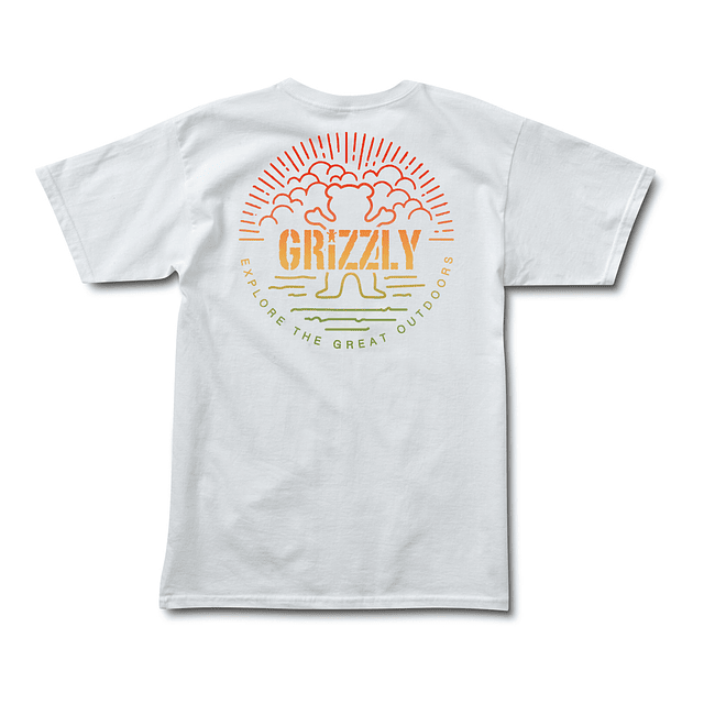 Polera Grizzly - Positive Iration SS Tee - Blanco