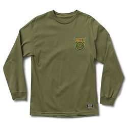 Polera Grizzly - Without A Trace LS Tee - Verde
