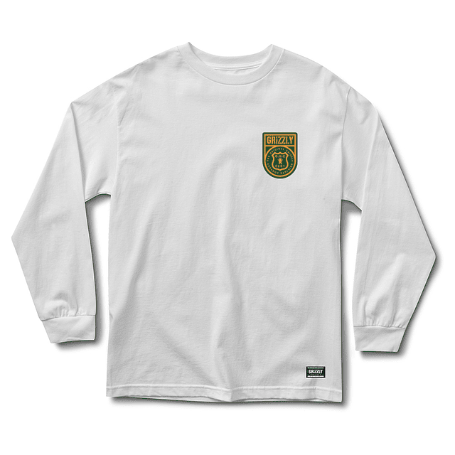 Polera Grizzly - Without A Trace LS Tee - Blanco