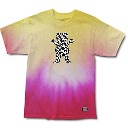 Polera Grizzly - Trippy Checkerboard OG Bear SS   - Tie Dye