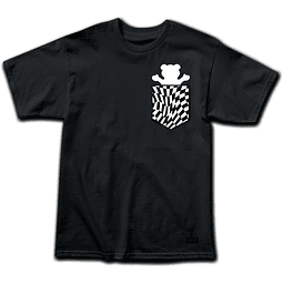 Polera Grizzly - Trippy Checkerboard SS Pkt Tee   - Negro