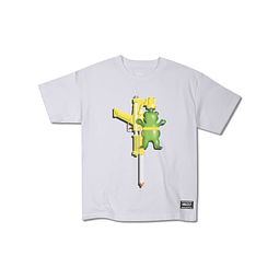 Polera Grizzly - Waterfight Youth SS Tee   - Blanco