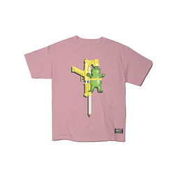 Polera Grizzly - Waterfight Youth SS Tee   - Rosado
