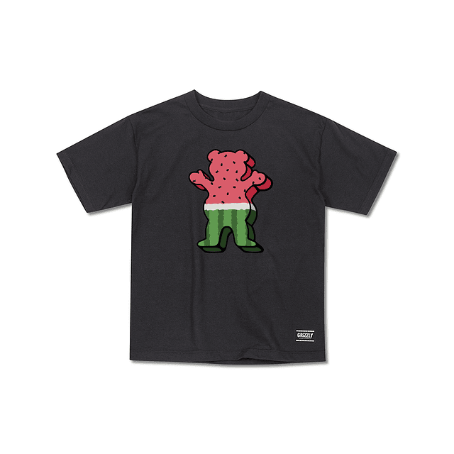 Polera Grizzly - Watermelon Youth SS Tee   - Negro