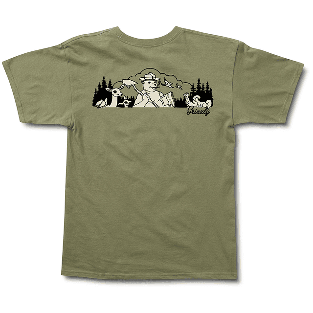 Polera Grizzly - Smoke On This SS Tee - Verde
