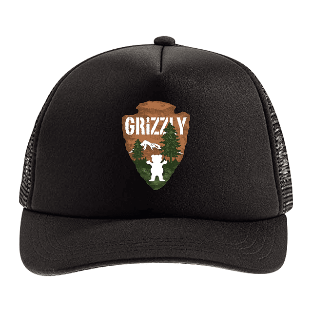 Jockey Grizzly - National Treasure Trucker Hat - Negro