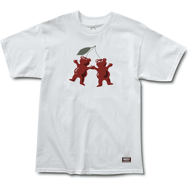 Polera Grizzly - Cherry On Top SS Tee - Blanco