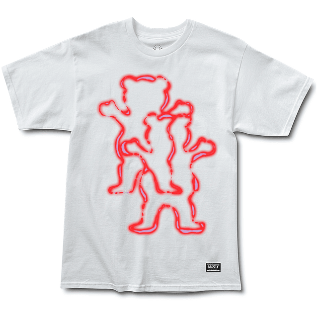 Polera Grizzly - Afterburn SS Tee - Blanco