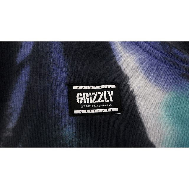 Poleron Grizzly - Down The Middle Hoody - Tie Dye