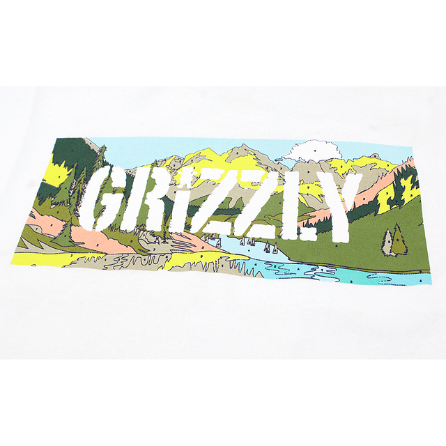 Polera Grizzly - Up Up and Away SS Tee - Blanco