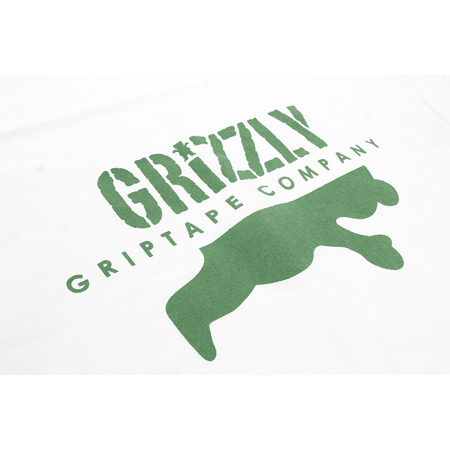 Polera Grizzly - Down The Middle SS Tee - Blanco