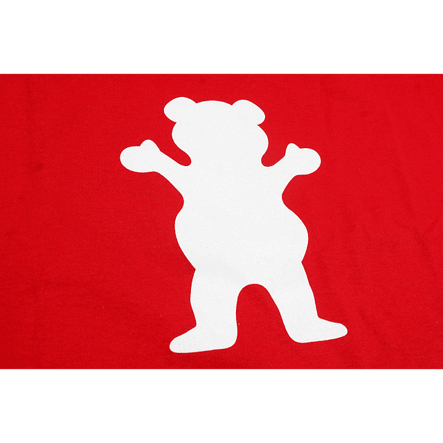 Polera Grizzly - OG Bear S/S Tee - Rojo / Blanco