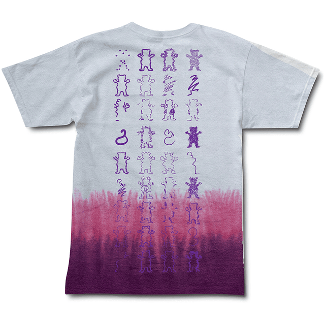 Polera Grizzly Life Cycle SS Tee Tie Dye 