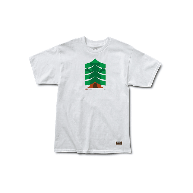 Polera Grizzly - Strong Branches SS Tee Blanco  
