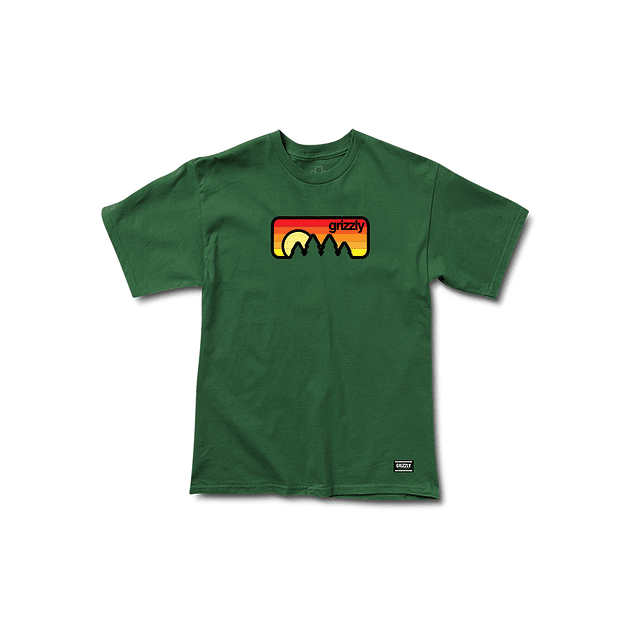 Polera Grizzly - Sunset SS Tee Verde F  