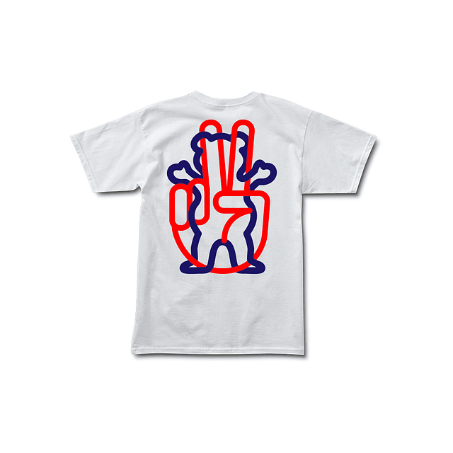 Polera Grizzly - Peace Out SS Tee Blanco  