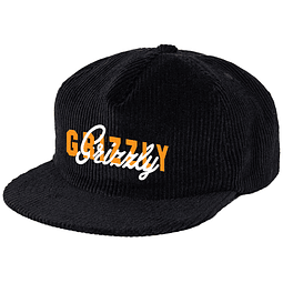 Jockey Grizzly - No Substitute Corduroy Strapback Hat Negro