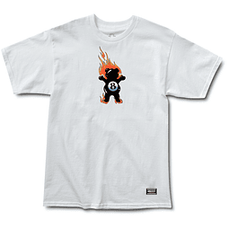 Polera Grizzly - Behind The 8Ball SS Tee Blanco