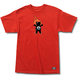 Polera Grizzly - Behind The 8Ball SS Tee Rojo