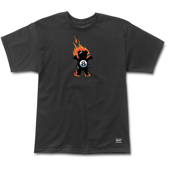 Polera Grizzly - Behind The 8Ball SS Tee Negro