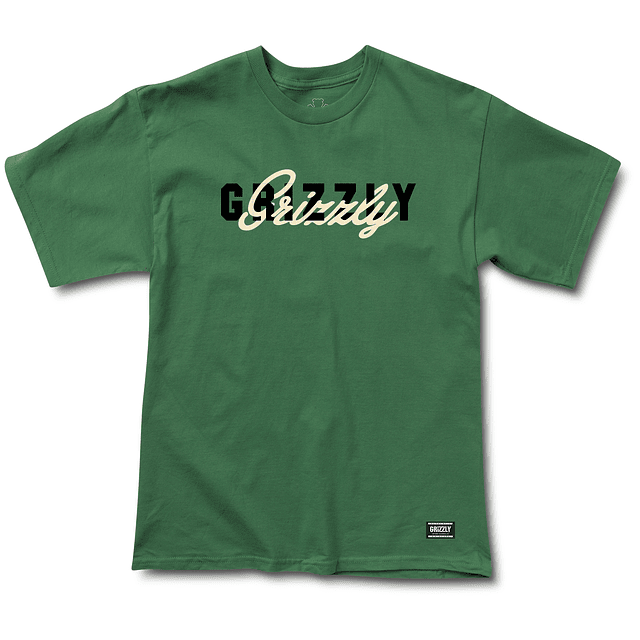 Polera Grizzly - No Substitute SS Tee Verde F